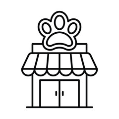 Pet shop icon vector design template