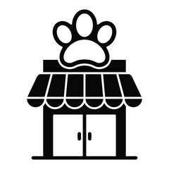 Pet shop icon vector design template
