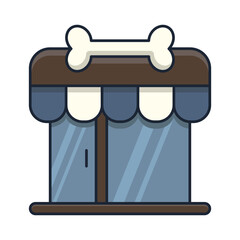 Pet shop icon vector design template
