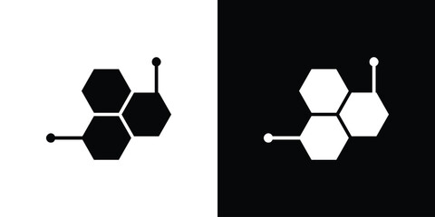 Fototapeta premium Hormones icon. simple glyph icon. Vector solid isolated black illustration.