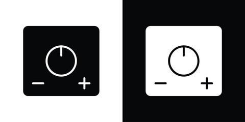 Dimmer icon. simple glyph icon. Vector solid isolated black illustration.