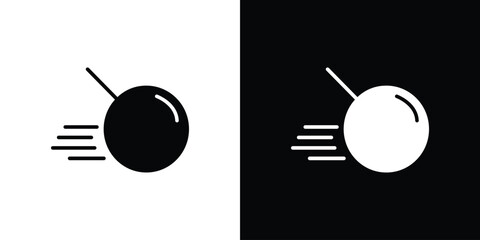 Demolition ball icon. simple glyph icon. Vector solid isolated black illustration.