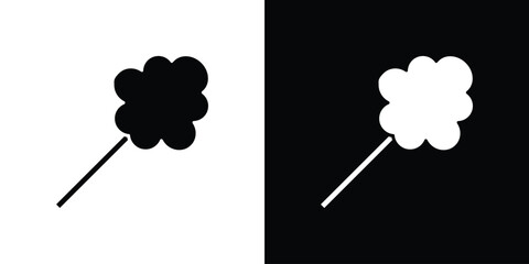Cotton Candy icon. simple glyph icon. Vector solid isolated black illustration.
