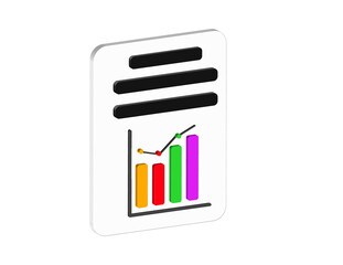 3D illustration of a pair of hands holding a folder. Transparent background in PNG format.