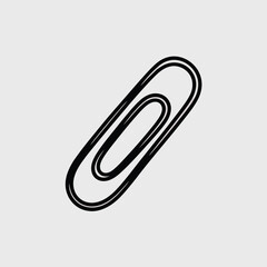 Obraz premium Vector illustration of Paperclip Icon: Simple, Vector Graphic
