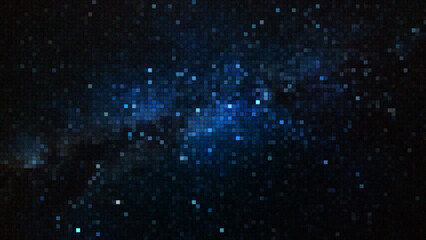 LCD screen pixels. Macro Shot Of Computer Screen, Pixels Texture. Abstract Blue Background. Close up LED Display With Color Shades technology. Closeup Monitor. Pattern Wallpaper Illuminations