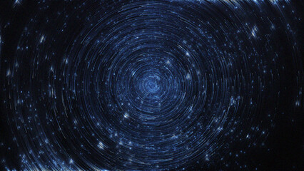 A wormhole in time and space, warping through science fiction. Abstract jump into space