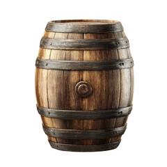 Wooden barrel, aged and full