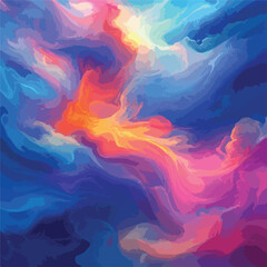 Vibrant Cloudscape Swirls Background