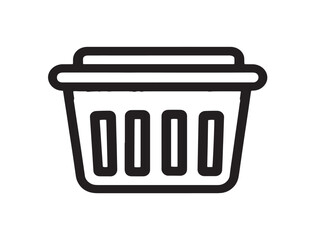 Functional laundry sorter illustration in clean simple vector art