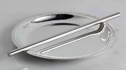 Stylish metal straw placed upright in a glass, combining function with minimal, eco-conscious design.