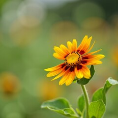 Obraz premium yellow flower in the garden