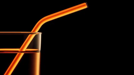 Glass cup with metal straw, showcasing practical elegance and environmentally responsible product choice.