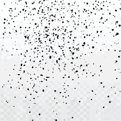 Confetti on Transparent Background