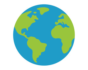 Fototapeta premium A simple globe isolated on white background Ai generated