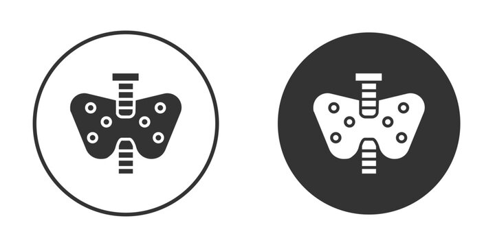 Thyroid icons pack. vector glyph flat icons