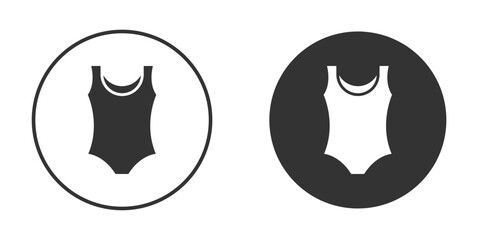 Swimsuit icons pack. vector glyph flat icons