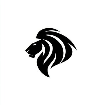 logo simba lion king  Stylized profile of a lion's head.