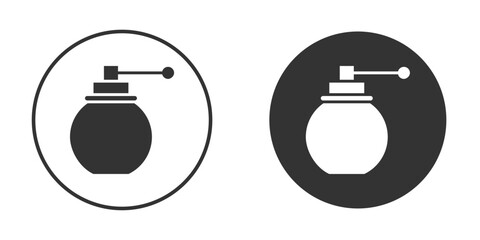 Perfume bottle icons pack. vector glyph flat icons