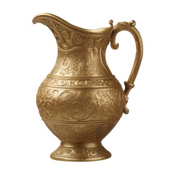 Ancient Greek ceramic vase jug isolated on white background