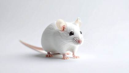 White Mouse:  A Stunning Close-Up Photograph