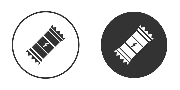 Energy bar icons pack. vector glyph flat icons