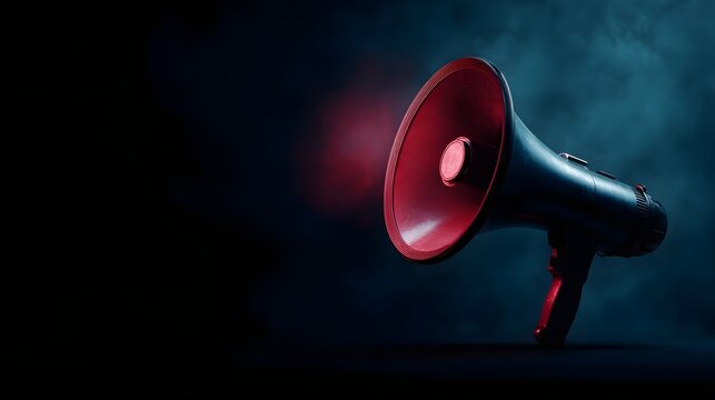 Megaphone symbolizing loud communication