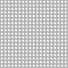 Classic Caning Lattice Pattern Gray on White Background