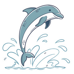 dolphin jumping out of water