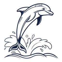 dolphin jumping in the sea