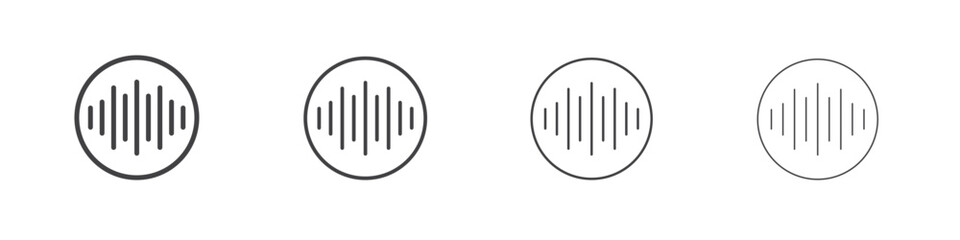 Voice icon outlines - vector simple illustration