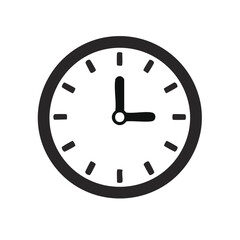 Clock Showing Nine O'Clock Time Indication Icon for Deadline or Appointment Reminders