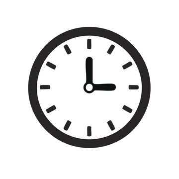 Clock Showing Nine O'Clock Time Indication Icon for Deadline or Appointment Reminders