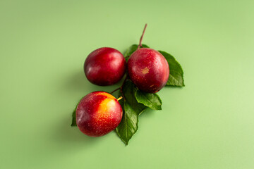 Sweet juicy plums for summer desserts and homemade jam