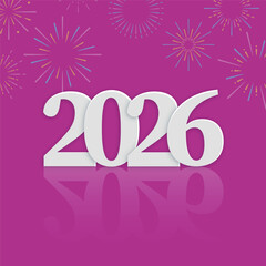 2026 New Year Celebration Vector