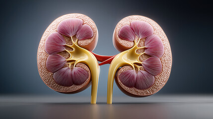 A detailed layered illustration of male and female reproductive organs reveals tissue and cellular structures, highlighting their complex anatomy and biological functions with precision..