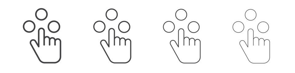 Fototapeta premium Choice icon outlines - vector simple illustration