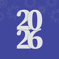 2026 New Year Celebration Vector