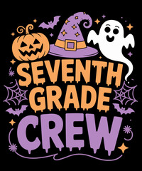 7th Grade Boo Crew Teacher Student Funny Halloween Costume