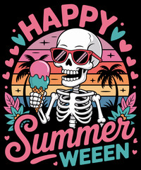 Summer Watermelon Jack-o-lantern Happy Summerween