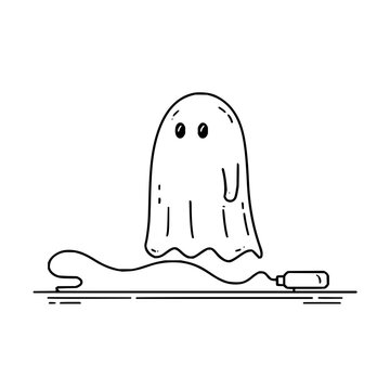 recommend clip art: Halloween ghost spooky boo cute ghost white ghost simple ghost cartoon ghost halloween illustration vector art