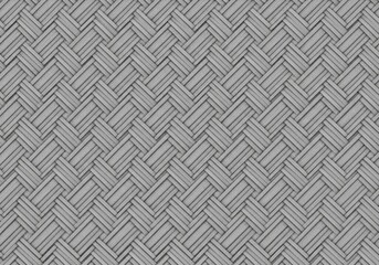 Diagonal Crosshatch Weave Pattern in Grey