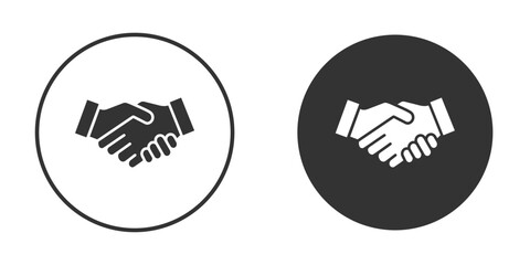 Handshake icon vector design and illustration, graphic design.