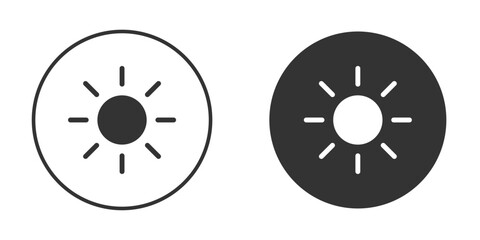Sun icon vector design and illustration, graphic design.