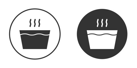Hot Water icon vector design and illustration, graphic design.
