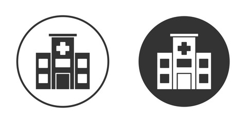 Obraz premium Hospital icon vector design and illustration, graphic design.