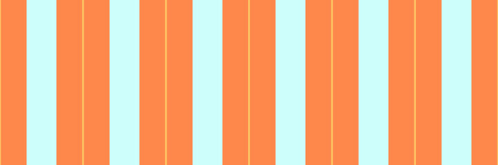 Fototapeta premium Warty vertical stripe fabric, frame pattern lines background. Rostcard vector textile texture seamless in orange and amber colors.