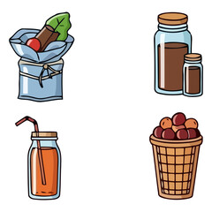 Food Beverage Icons Bundle Set 2