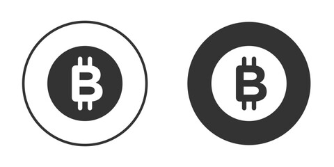 Bitcoin icon vector design and illustration, graphic design.