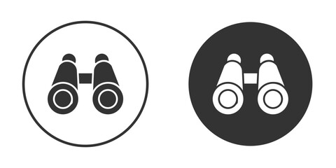 Binoculars icon vector design and illustration, graphic design.